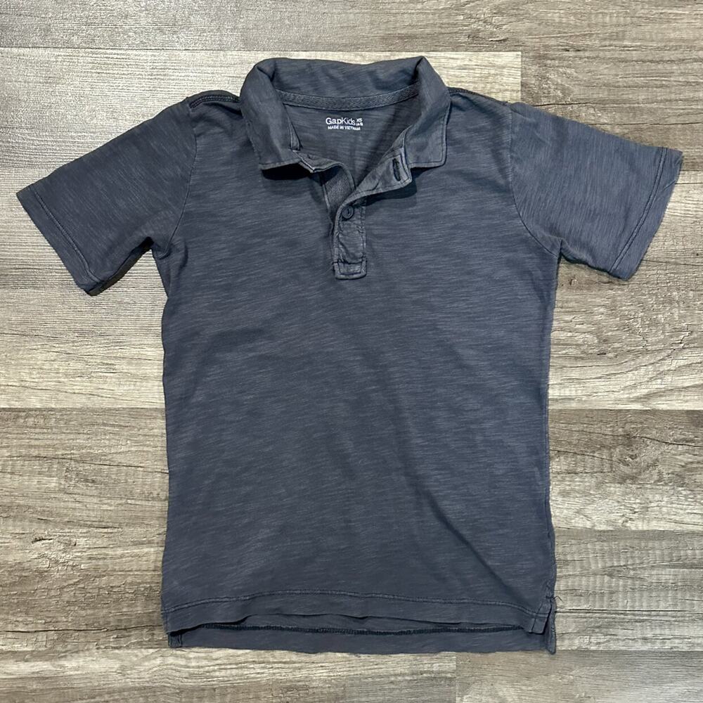 GapKids Charcoal Slub Polo Shirt